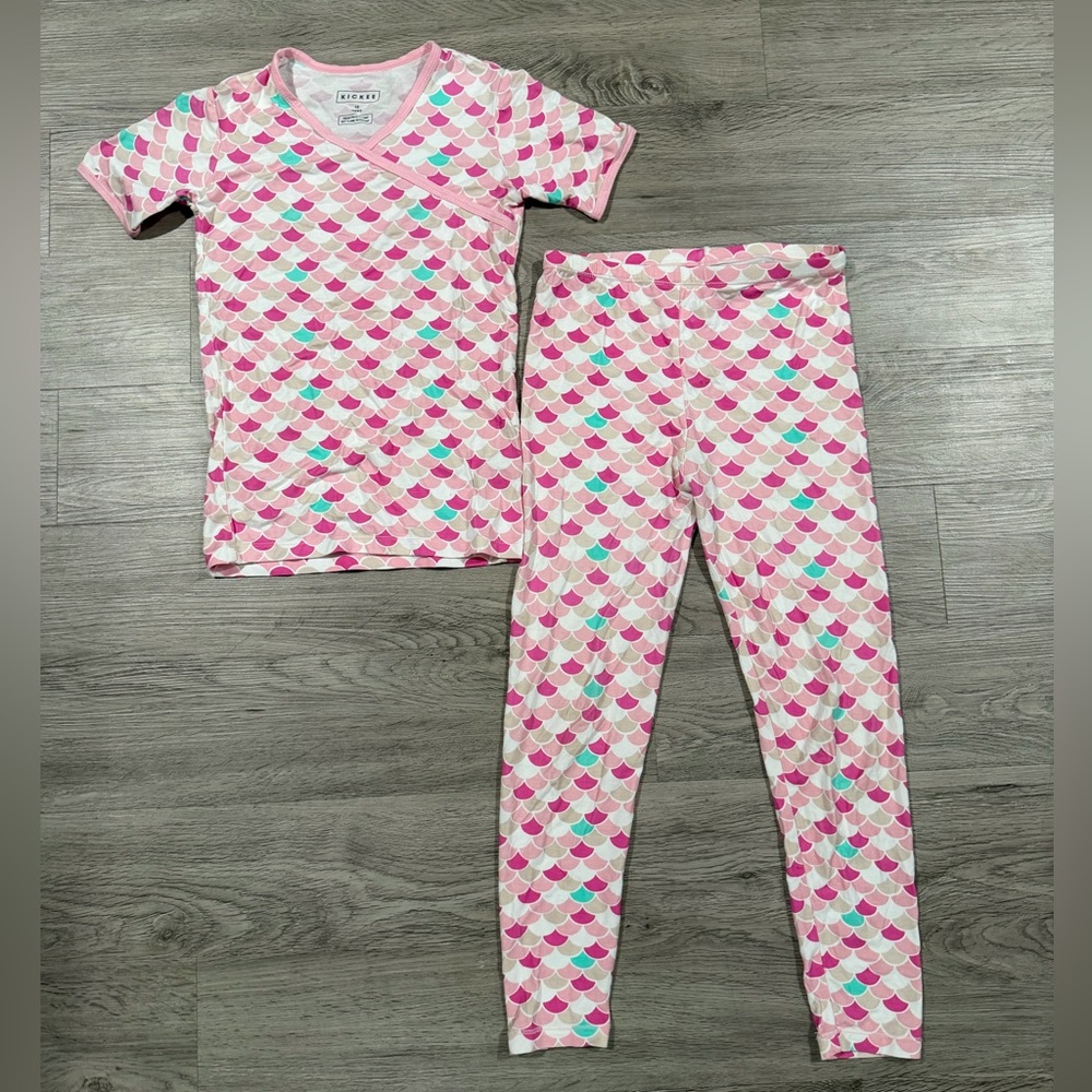 Kickee Colorful Heart Pattern Kids Pajamas